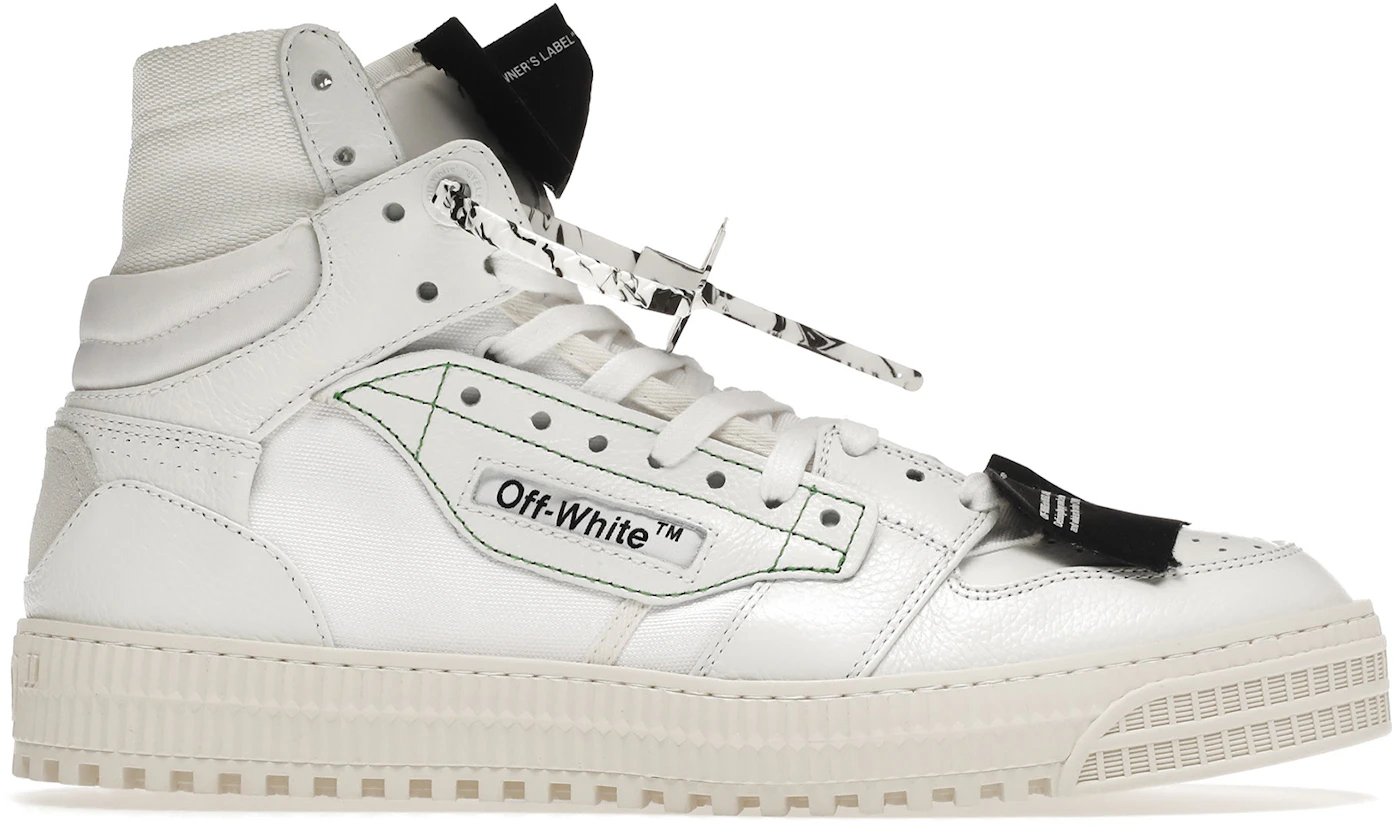 OFF-WHITE Sneakers Shoes Virgil Off-Court 3.0 High White Green Women Sz 36  NIB