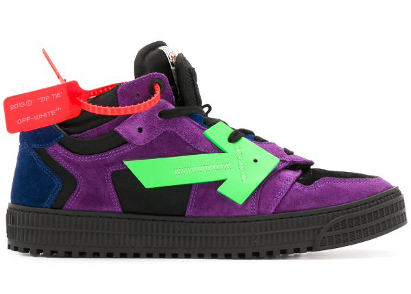 Off-White Off Court Low Top Purple Green Men's 