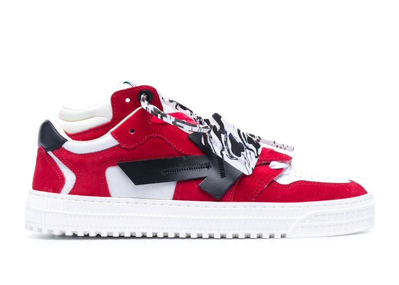 Off-White Off Court Low Top Red Black White - OMIA151R21LEA0012510