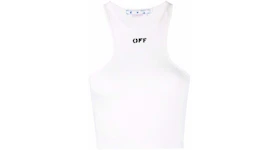 Off-White Off Stamp Ribbed Rowing Top White/Black
