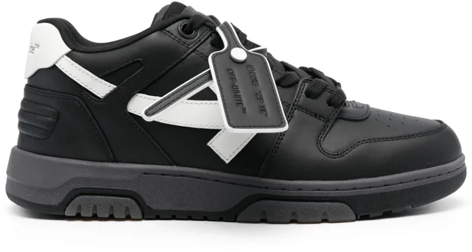 Off-White Out Of Office Calf Leather Black White Herren - OMIA189C99 ...