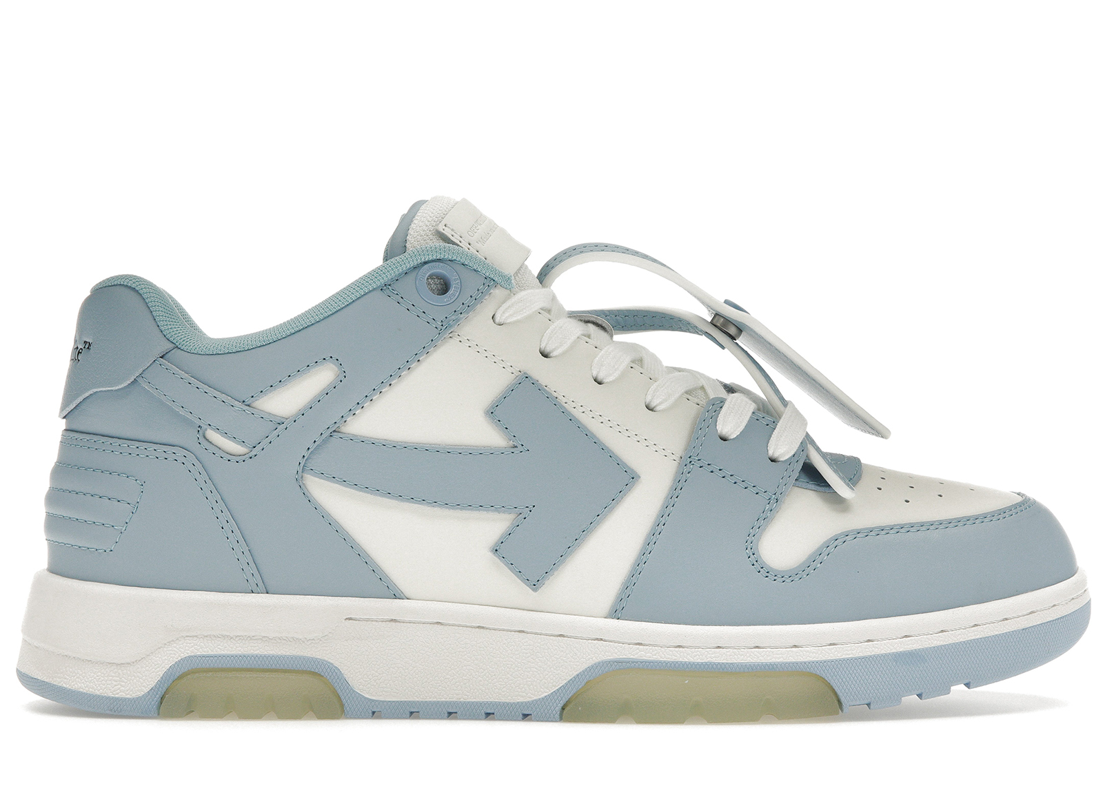 Off-White Out Of Office Calf Leather White Baby Blue Men's