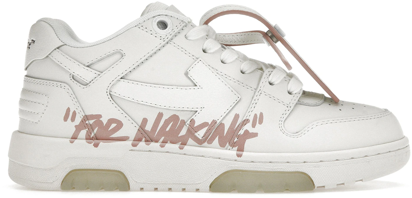 Off-White Out Of Office ''For Walking'' White Pink (Women's ...