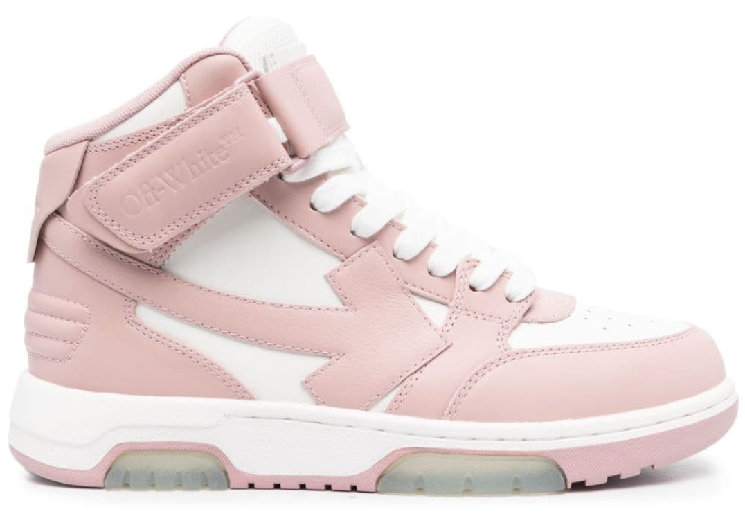 Pre-owned Off-white Out Of Office Mid Top White Pink (women's) In White/pink