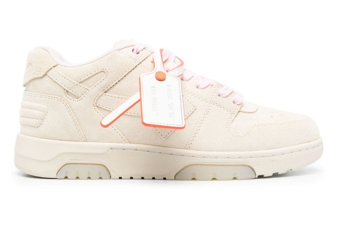Pre-owned Off-white Out Of Office Suede Beige Pink In Beige/pink