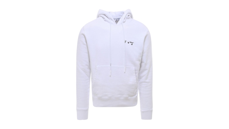 OFF-WHITE Ow Logo Slim Fit Hoodie White Men's - FW24 - US