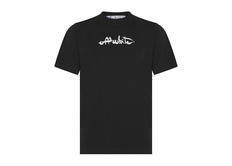 OFF-WHITE Paint Arrow Slim S/S T-Shirt Black/White