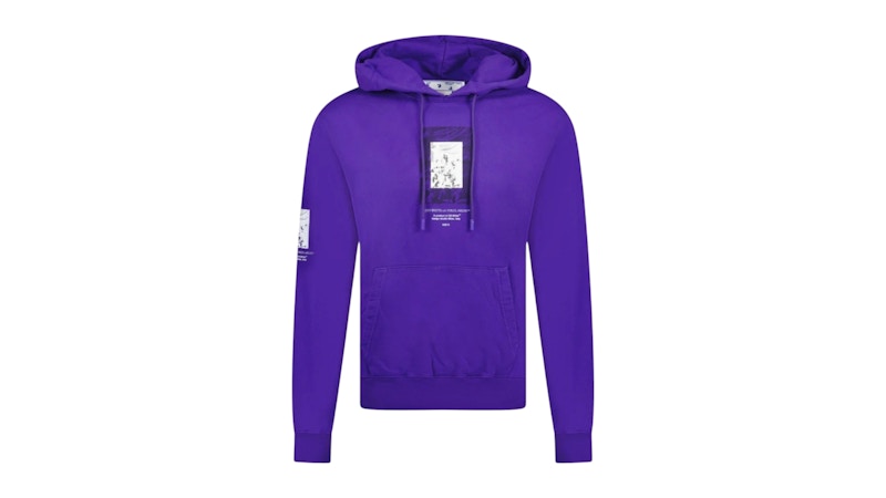 パーカー・フーディ OFF WHITE Men Hoodies OMBB085S25FLE00J49224922 Purple Off-White Hoodie - Purple - Men | OMBB085S25FLE00J49224922