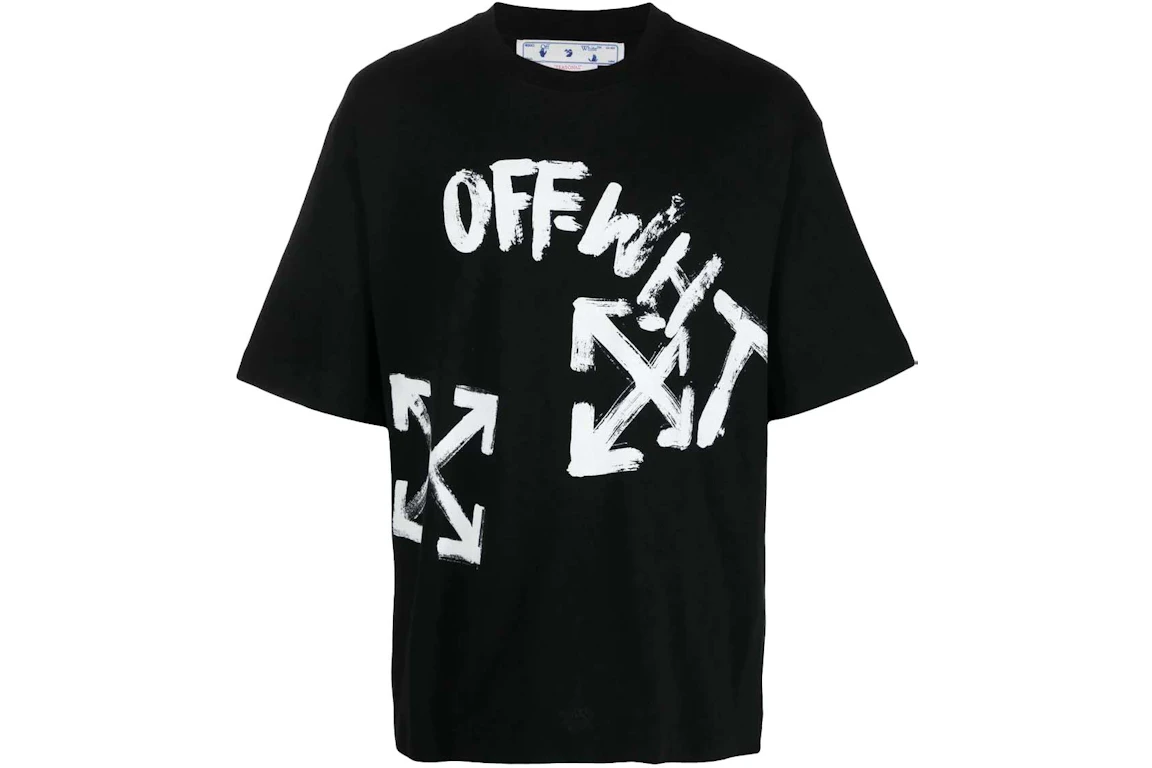 Off-White Paint Script Over Skate S/S Tee Black/White - FW22 - DE