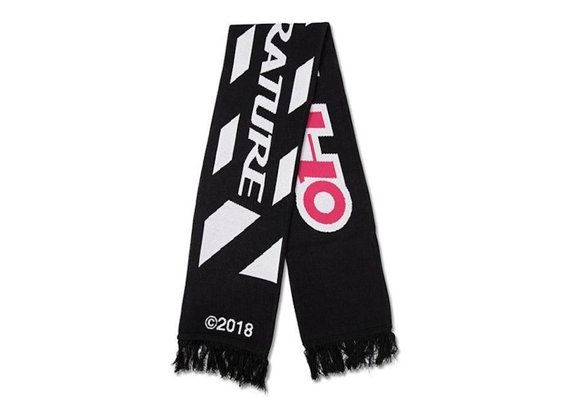 OFF-WHITE Pink Logo Scarf Black - FW22 - CN