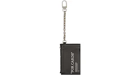 Off-White Quote Bookish Key Ring Card Case Black