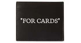 Off-White Quote Card Holder Black