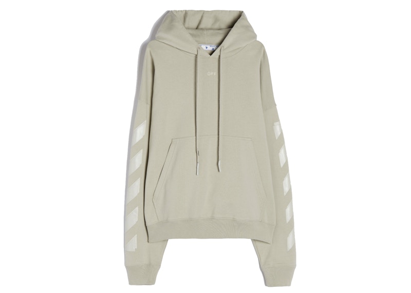 off white hoodie beige