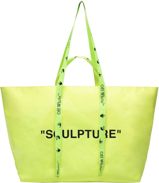 Off-White SCULPTURE Commercial Tote Bag Small Yellow