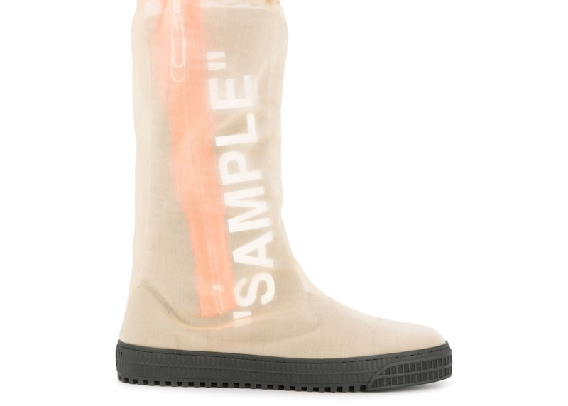 Off white sample boots best sale