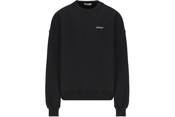 OFF-WHITE Scratch Arrow Design Oversized Fit Sweatshirt Black