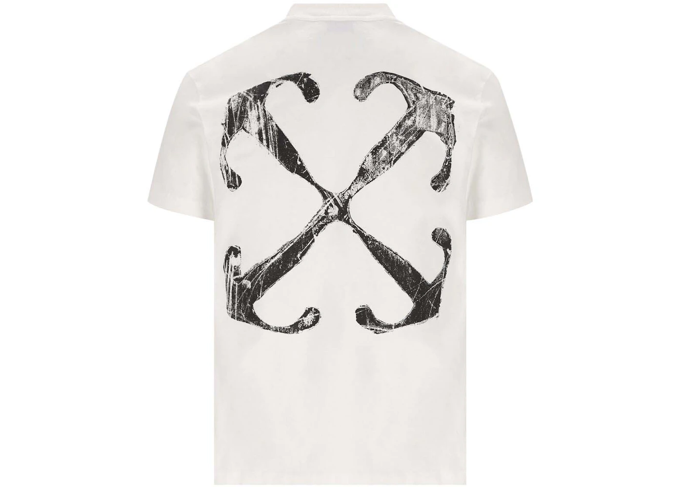 T-shirt Off-White logo flèches vintage blanc Homme de la