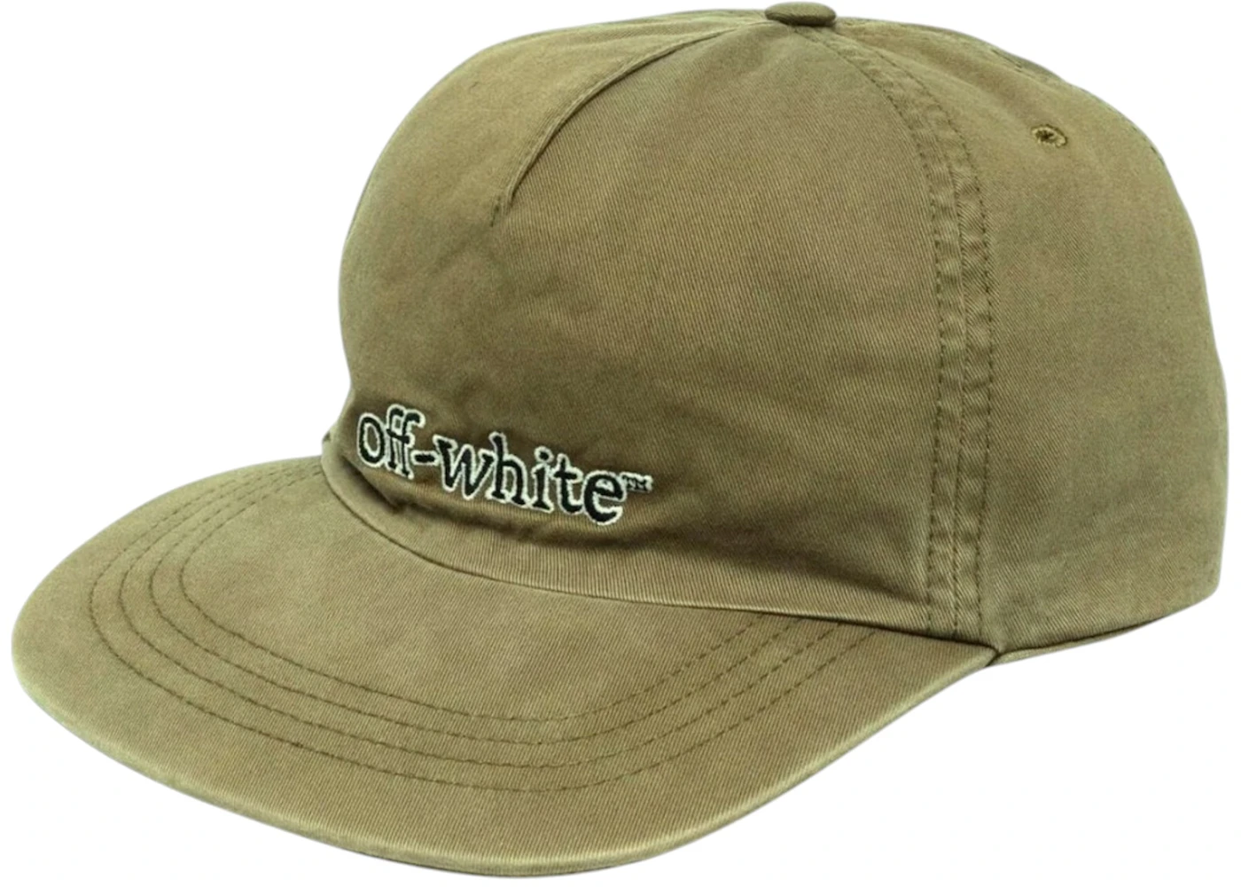 OFF-WHITE Slanted Logo Cap Green Men's - FW24 - US