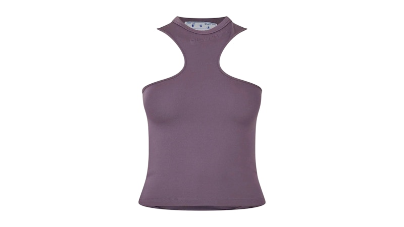 OFF-WHITE Sleek Asymmetric Rowing Tee Purple