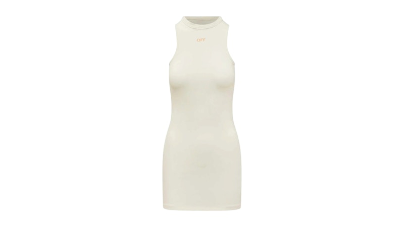 OFF-WHITE Sleek Rowing Dress White