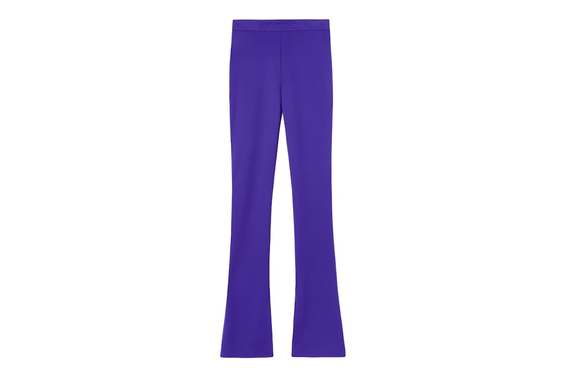 Pre-owned Off-white Sleek Split Leggings Purple
