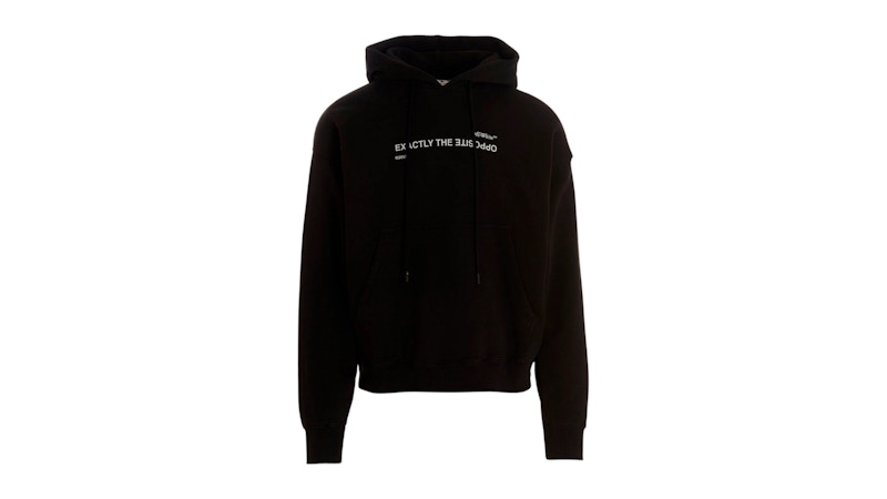 OFF-WHITE Spiral Opposite Skate Fit Hoodie Black 男装- FW24 - CN