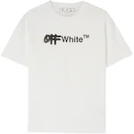 OFF-WHITE Embroidered Spray Helvetica Skate Tee Black/White Men's - FW22 -  US
