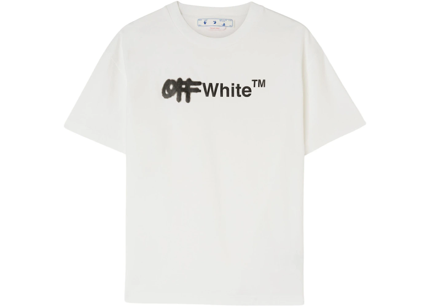 OFF-WHITE Spray Helv Casual Tee White/Black - FW22 - US