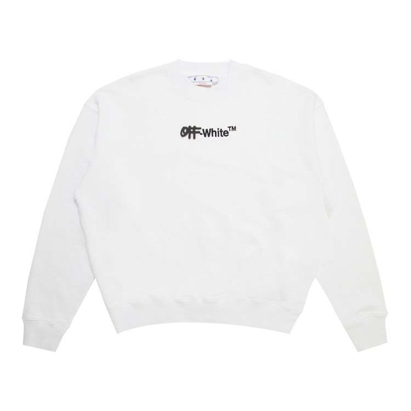 Off white deals spray crewneck