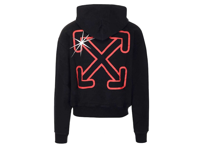 Off white 2025 hoodie black red