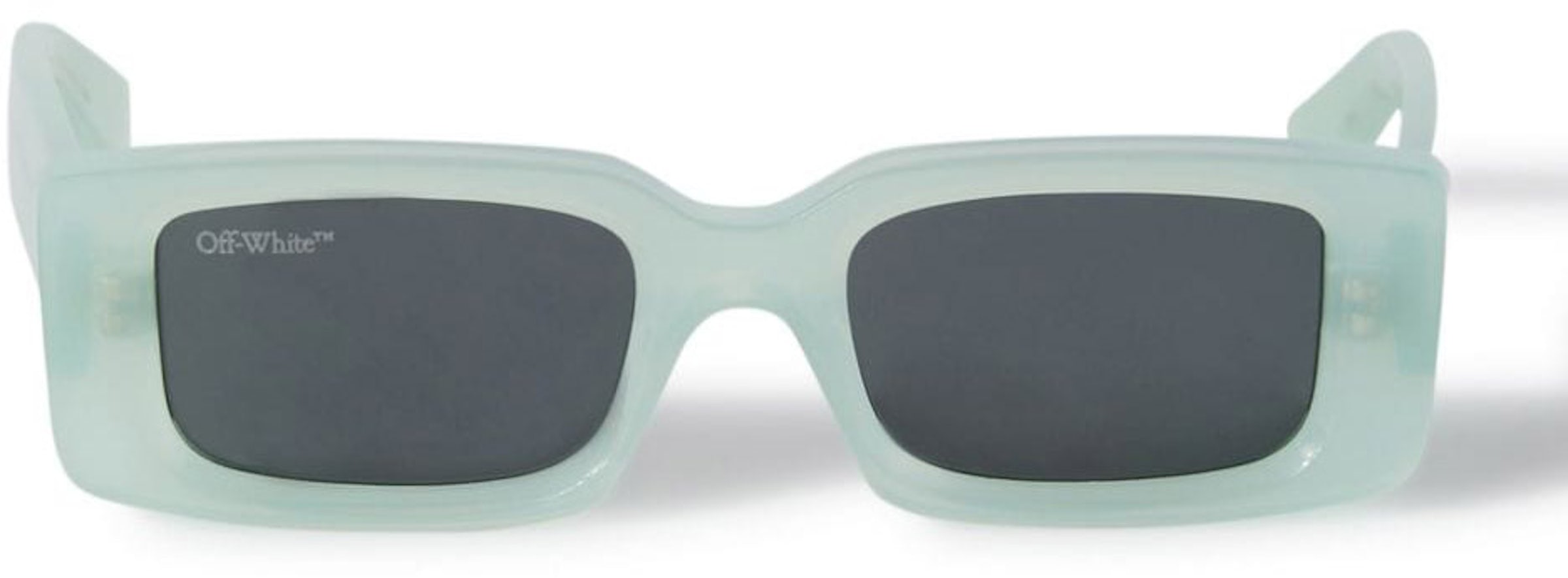 OFF-WHITE Cady Cut-Out Rectangular Frame Sunglasses Black/White/Grey (SS22)  (OERI006C99PLA0011007)