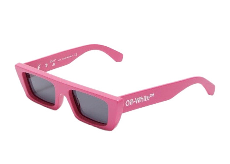 Pink off white store sunglasses