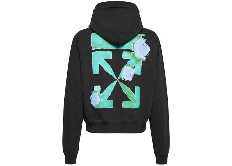 Green and black discount off white hoodie