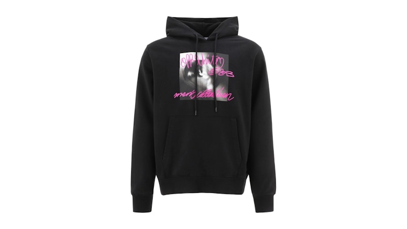 【Off White】TORNADO TYPE SLIM HOODIE  ★関税送料込み OFF-WHITE Tornado Type Design Slim Fit Hoodie Black 男装