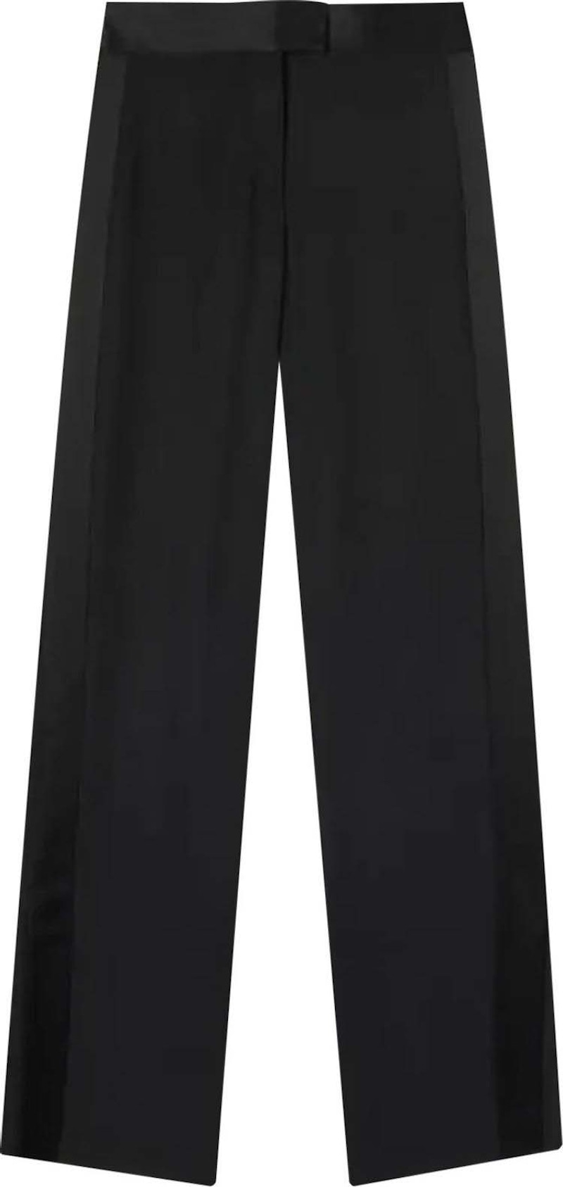 Pre-owned Off-white Women's Offwhite Tuxedo Splited Pant In Black