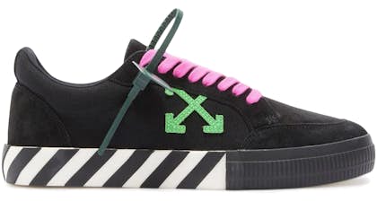 OFF-WHITE Vulc Low Black (Updated Stripes) Men's - OMIA085R198000161000 - US
