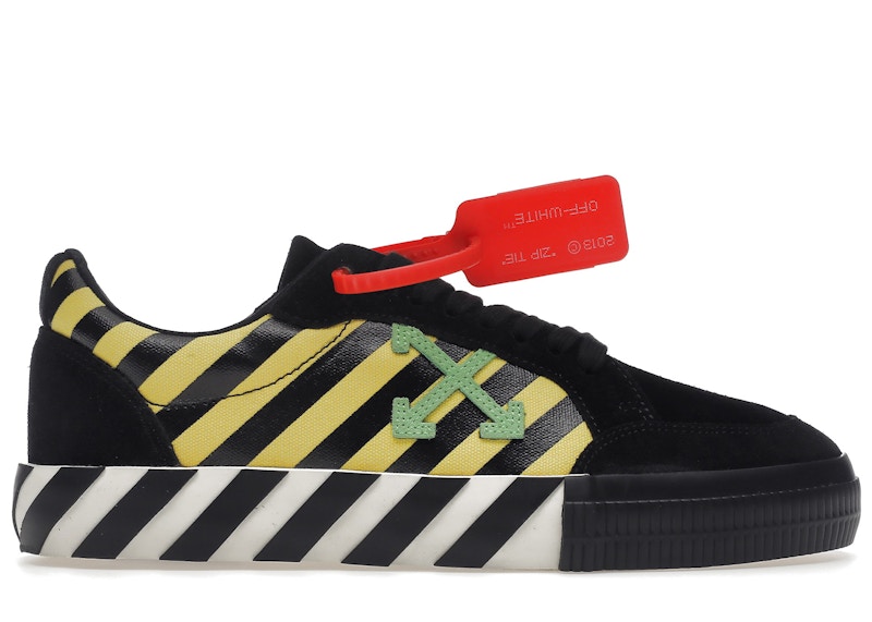 OFF-WHITE Vulc Low Black Yellow Green Men's - OMIA085E19C210476040