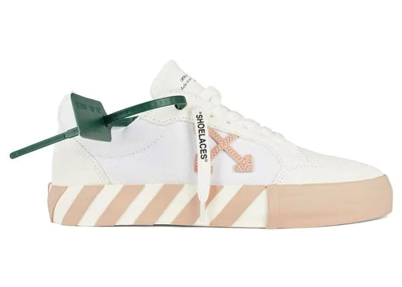 OFF-WHITE Vulc Low Canvas Suede White Pink (Women's)