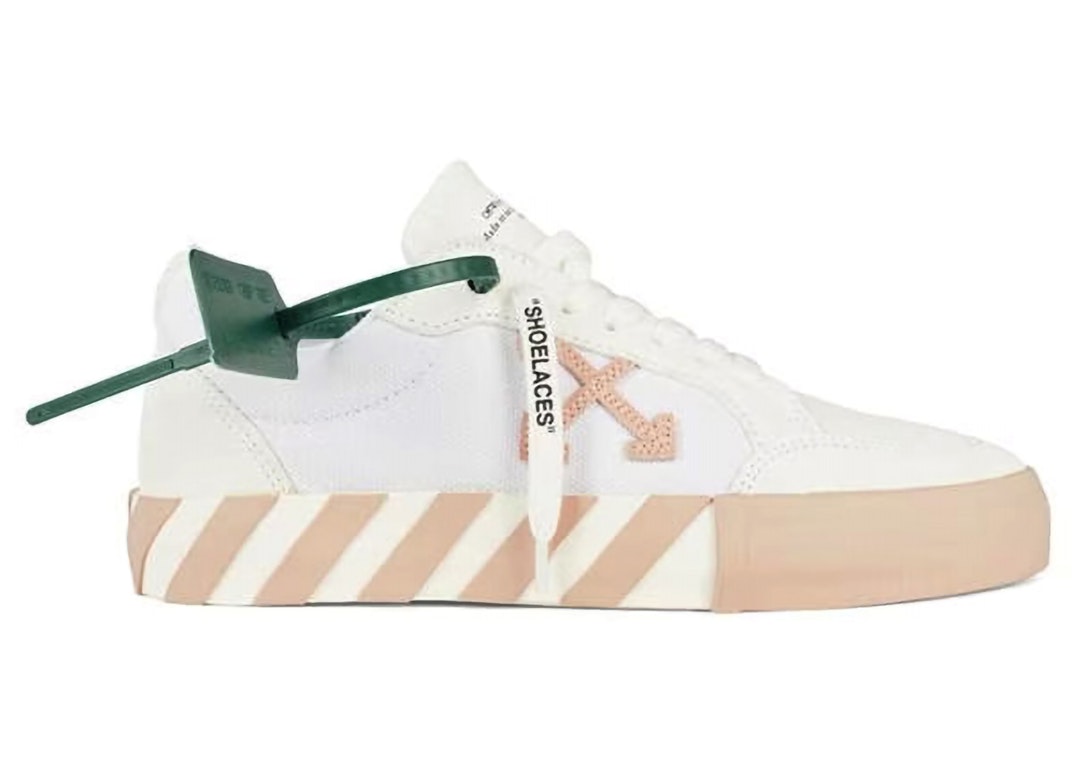 Pre-owned Off-white Vulc Low Canvas Suede White Pink (women's) In White/pink