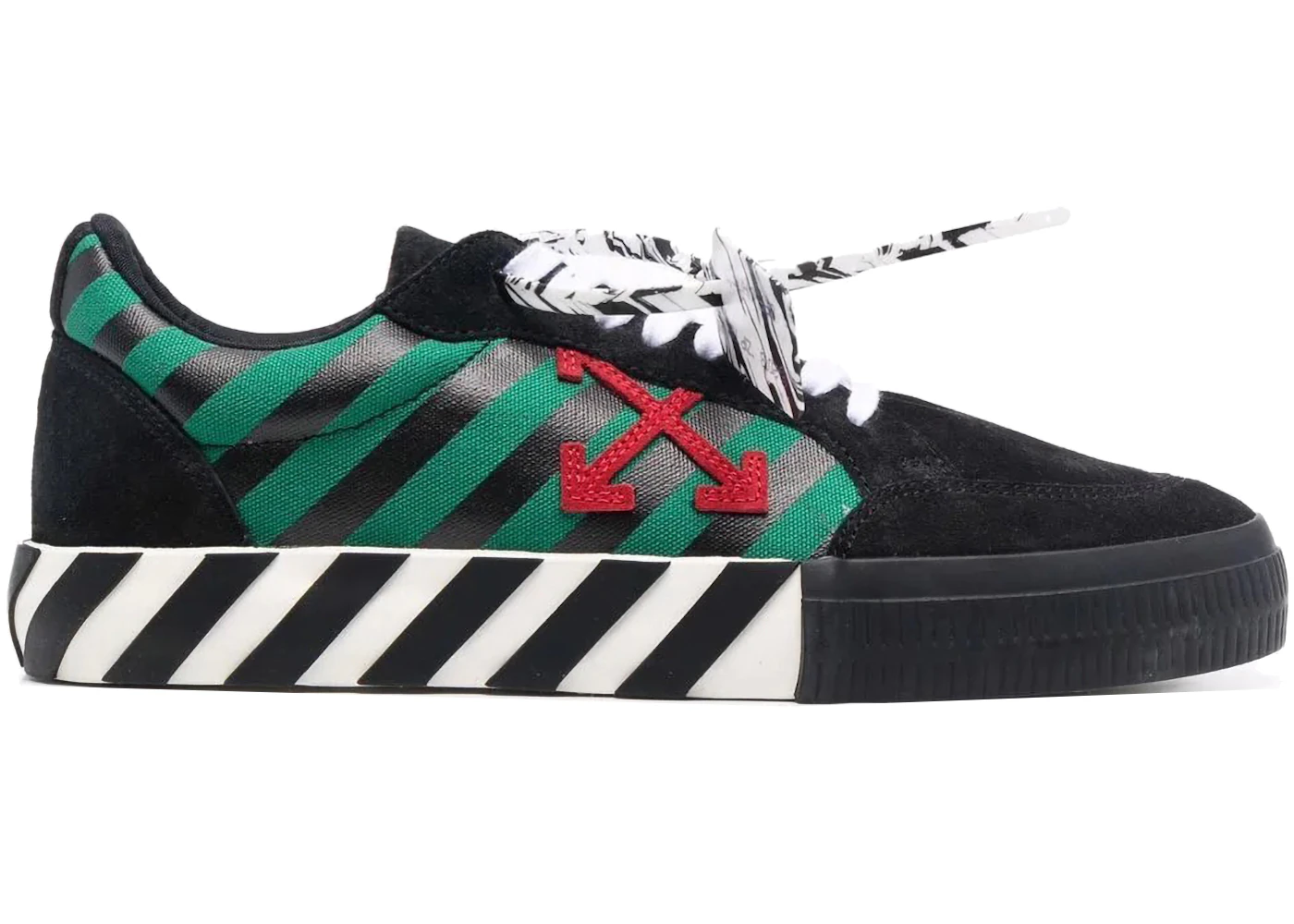 Off-White Vulc Low Green Black Men's - OMIA085F21LEA0041025 - US