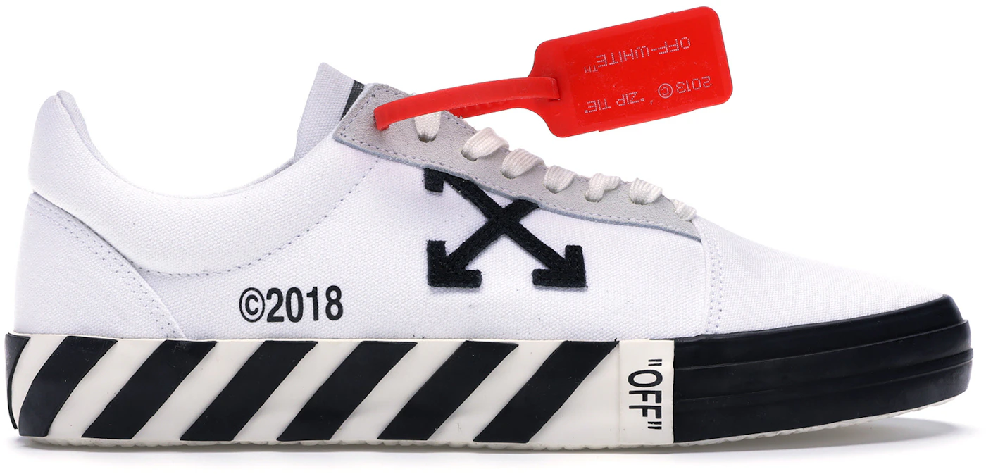 os selv Fahrenheit perforere OFF-WHITE Vulc Low White (Updated Stripes) Men's - OMIA085R198000160100 - US