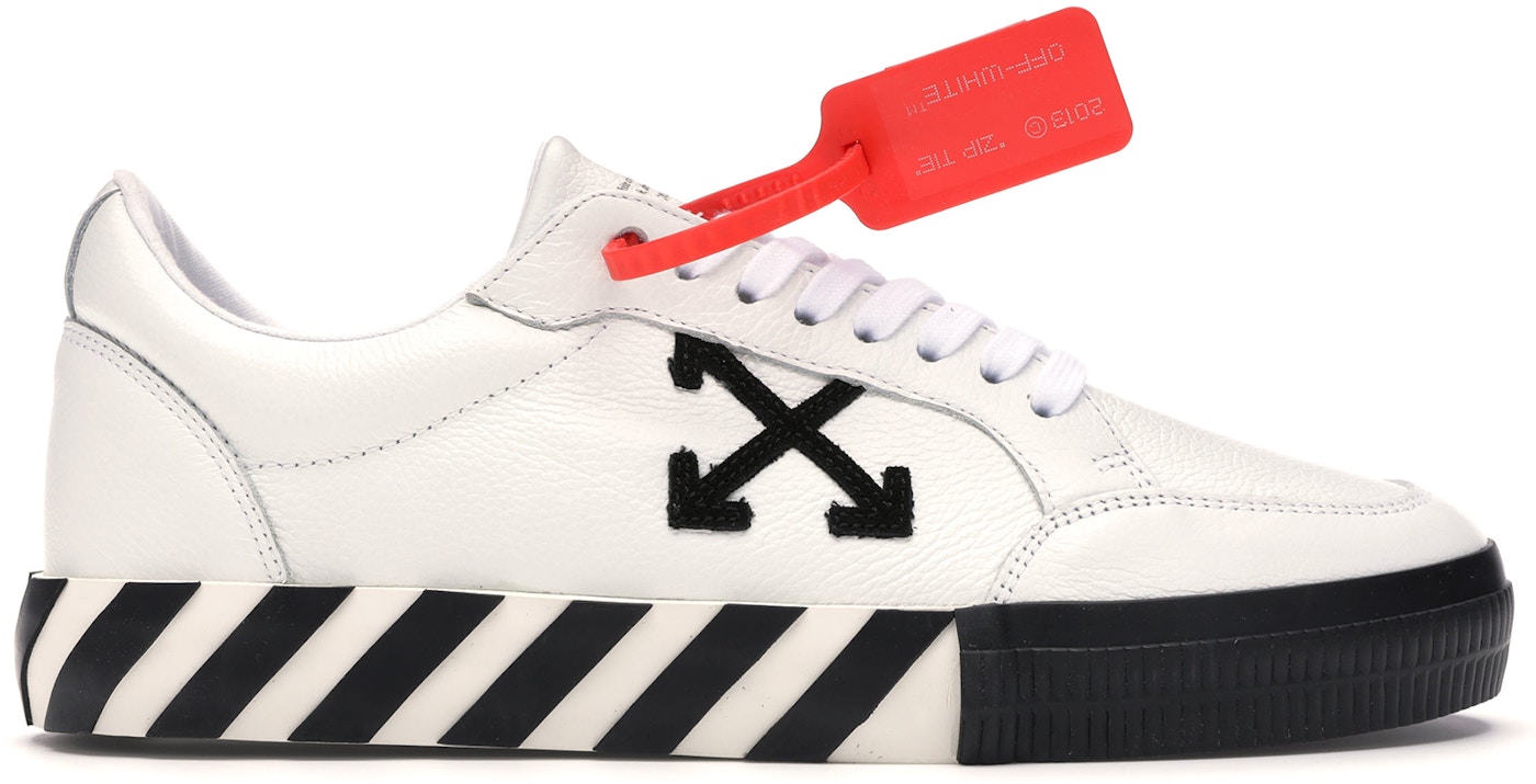OFF-WHITE Vulc Low White Leather FW19 - OMIA085F19D680010110