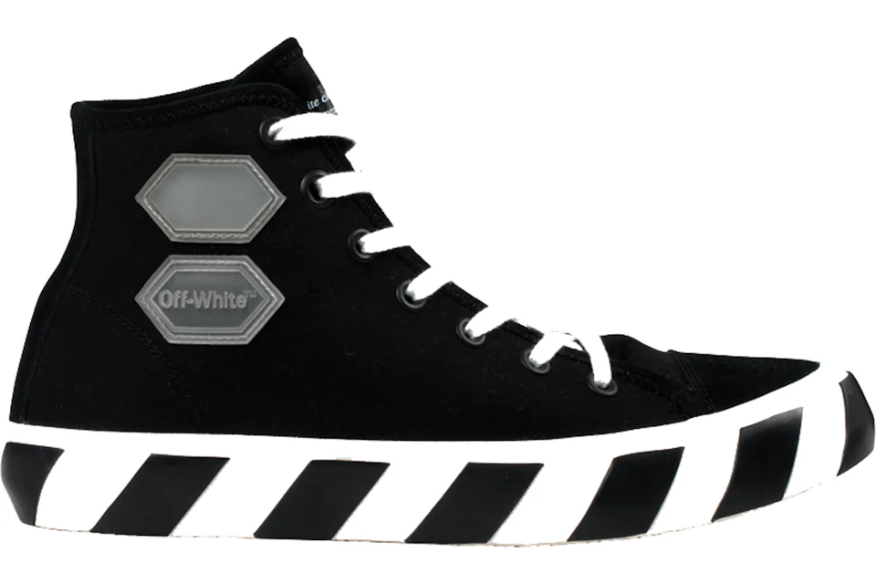 OFF WHITE Vulcanized Hi Black Striped Men s OMIA110R19C210351098