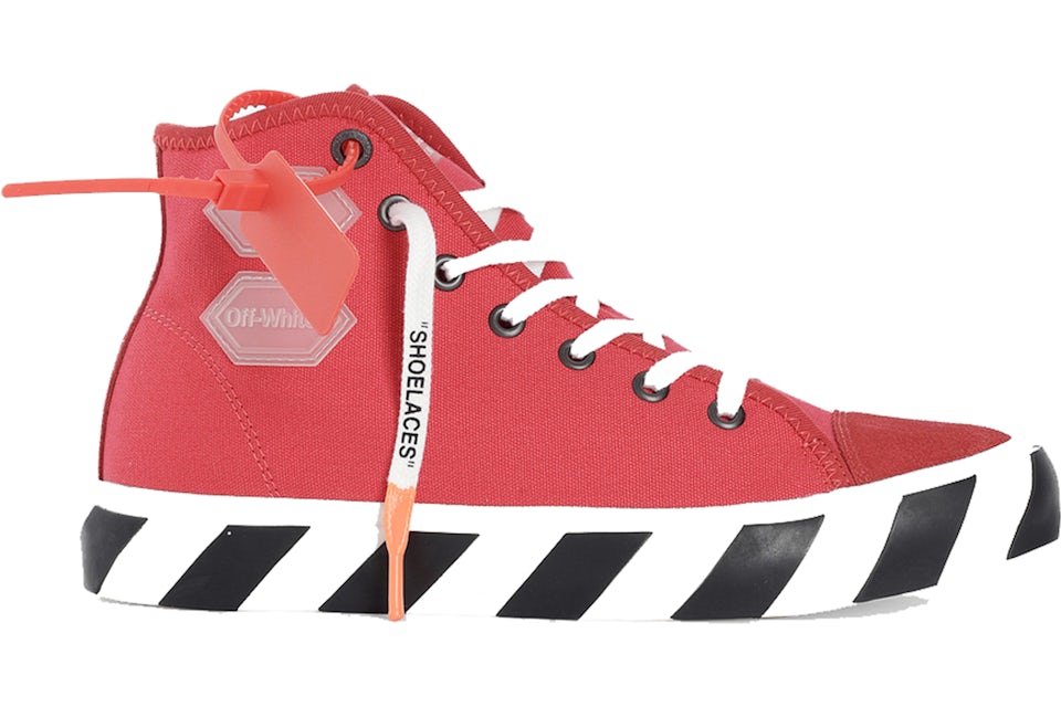 OFF WHITE Vulcanized Hi Striped Red Men s OMIA110R19C210352098 GB