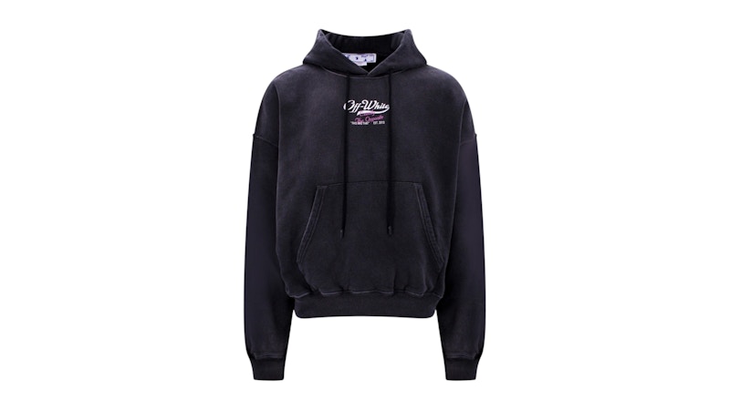 OFF-WHITE Wave Off Boxy Hoodie Black メンズ - FW24 - JP