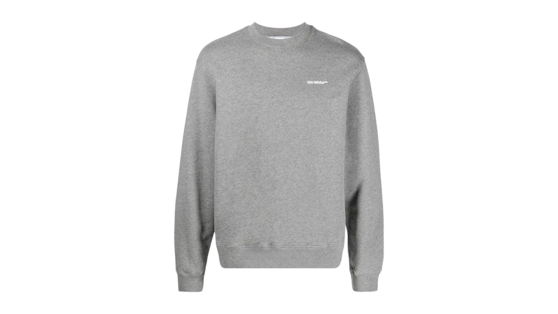 OFF-WHITE Wave Out Diag Design Sweatshirt Grey