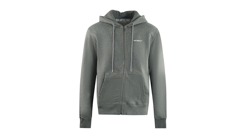 トップス Wave Outline Diag Slim Hoodie off-white Off-White™ - Wave Outline Diag Slim Zip Hoodie | HBX