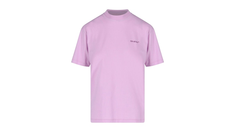 Pre-owned Off-white Offwhite Women's Diag Logo Regular Fit T-shirt In Purple