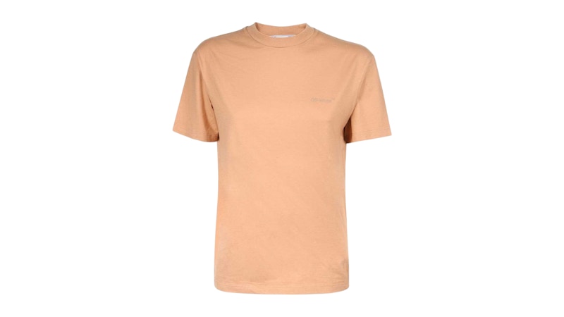Pre-owned Off-white Offwhite Women's Diag Regular Fit T-shirt In Brown