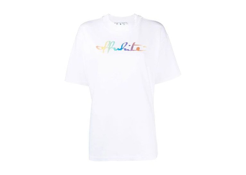 OFF-WHITE Women's Rainbow Tomboy T-Shirt White/Multi - SS21 - US